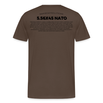 5.56 NATO T-Shirt - noble brown